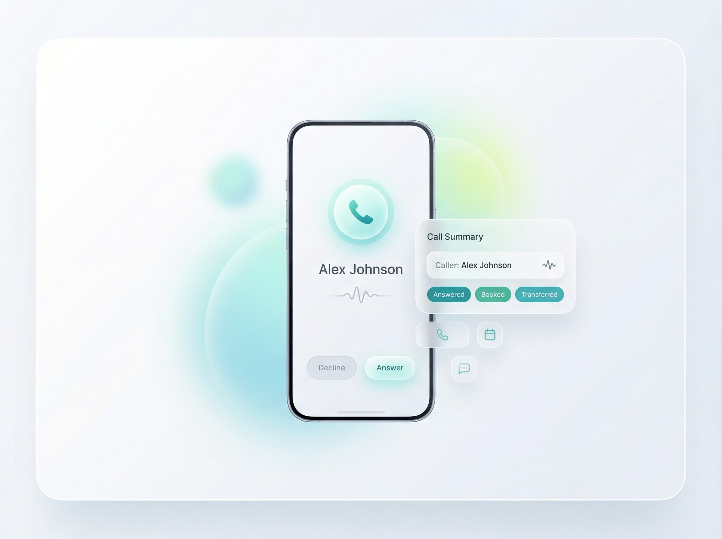 EnoDesk customer contact list with caller recognition